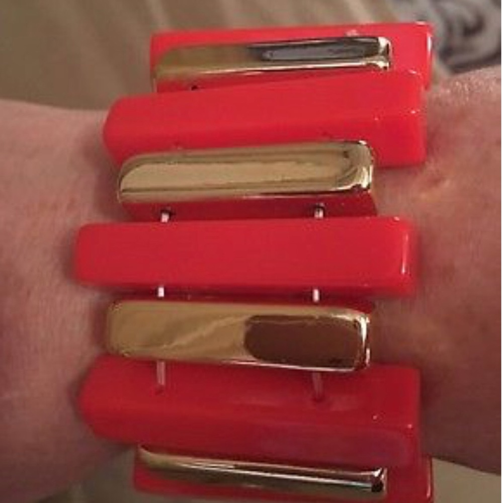 Sparkle designs 🔥 Orange & Gold Modern Bracelet - Picture 3 of 6